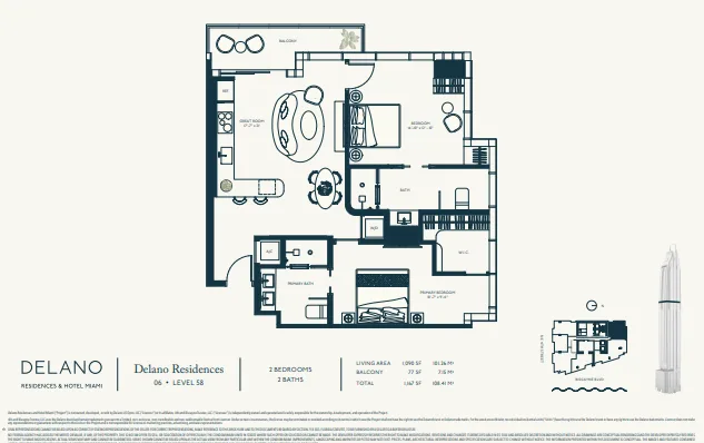 Delano Residences · Floor plate 4